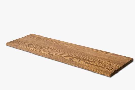 Shelf Stair tread Riser Windowsill Oak A/B, full stave lamellas, 16 mm, Antique oil