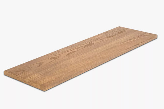 Shelf Stair tread Riser Windowsill Oak A/B, full stave lamellas, 16 mm, Bronze oil