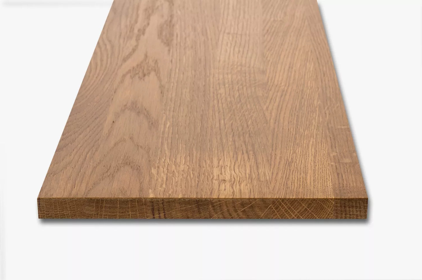 Tablette Marche d'escalier Elévation Appui de fenêtre Chêne A/B, lamelles entières, 20 mm, huile de bronze