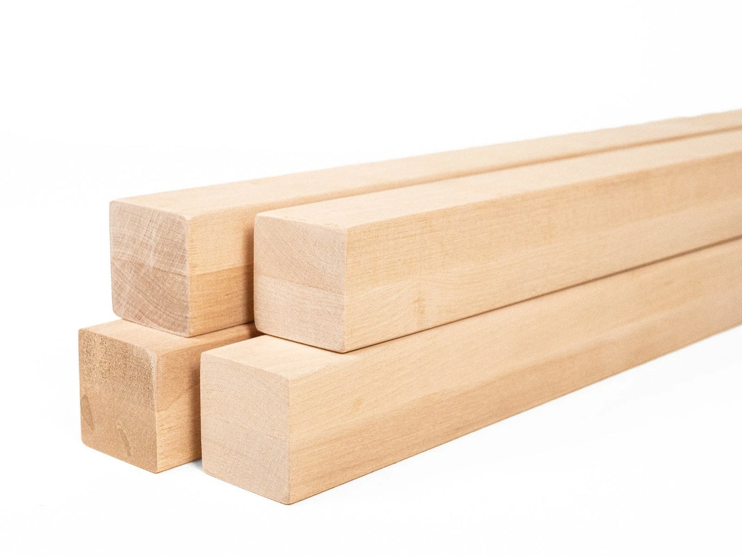 Glulam birch beam A/B 50x50 mm Hard wax oil Natural white, square timber, solid wood