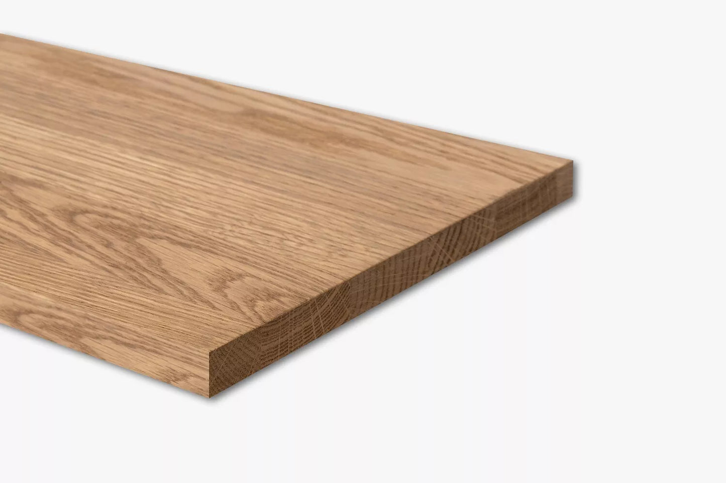 Tablette Marche d'escalier Elévation Appui de fenêtre Chêne A/B, lamelles entières, 20 mm, huile de bronze