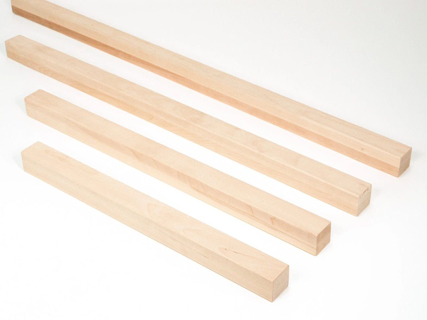 Glulam birch beam A/B 50x50 mm Hard wax oil Natural white, square timber, solid wood