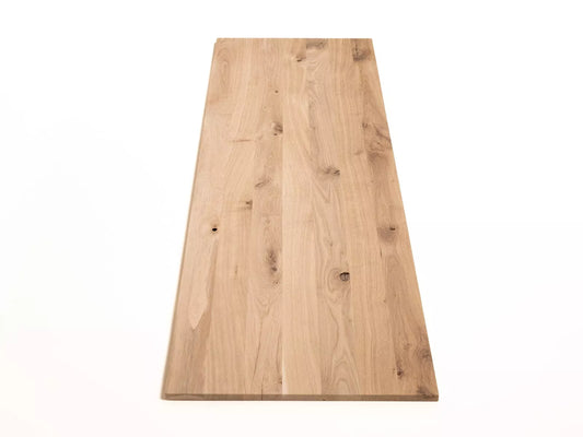 Panneau massif contrecollé DIY Chêne rustique, lamelles entières de largeur fixe, 16 mm