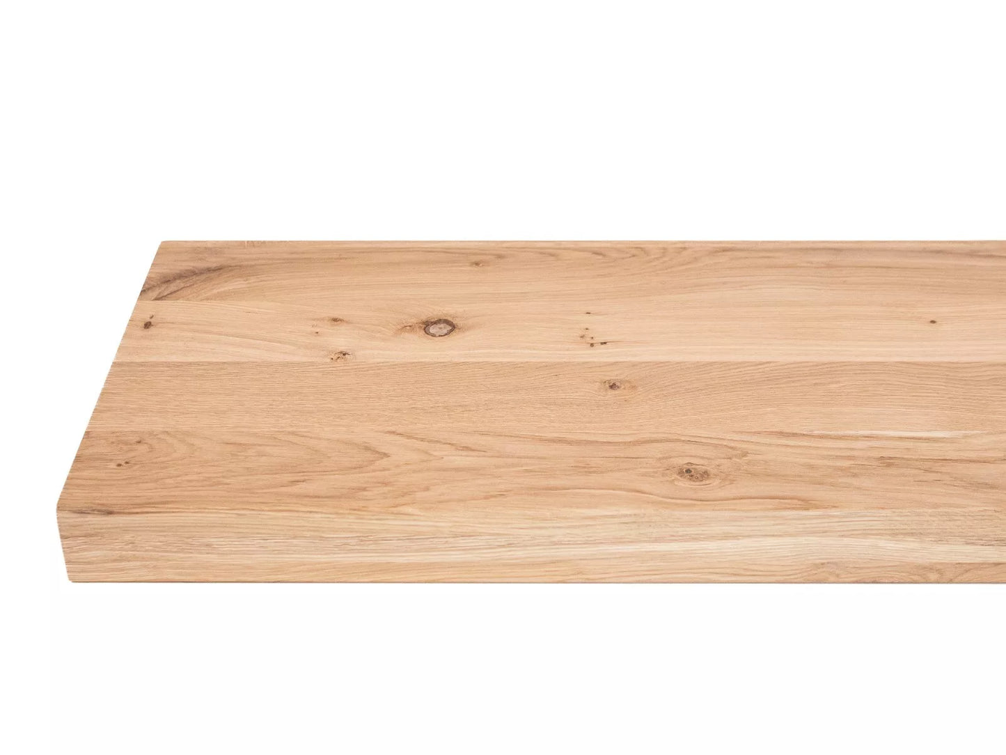 Contremarche de marche d'escalier Appui de fenêtre Contremarches Chêne Rustique, lamelles pleines, 52 mm, 3 couches, huile dure cire nature blanche