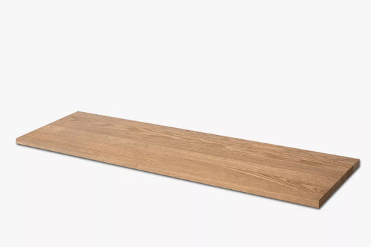 Shelf Stair tread Riser Windowsill Oak A/B, full stave lamellas, 16 mm, Bronze oil
