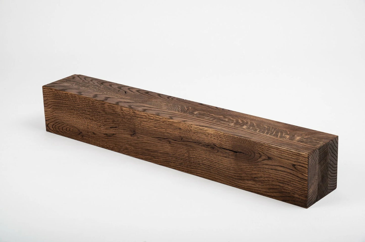 Glulam oak beam Rustic 80x80 mm walnut oil, square timber, solid wood