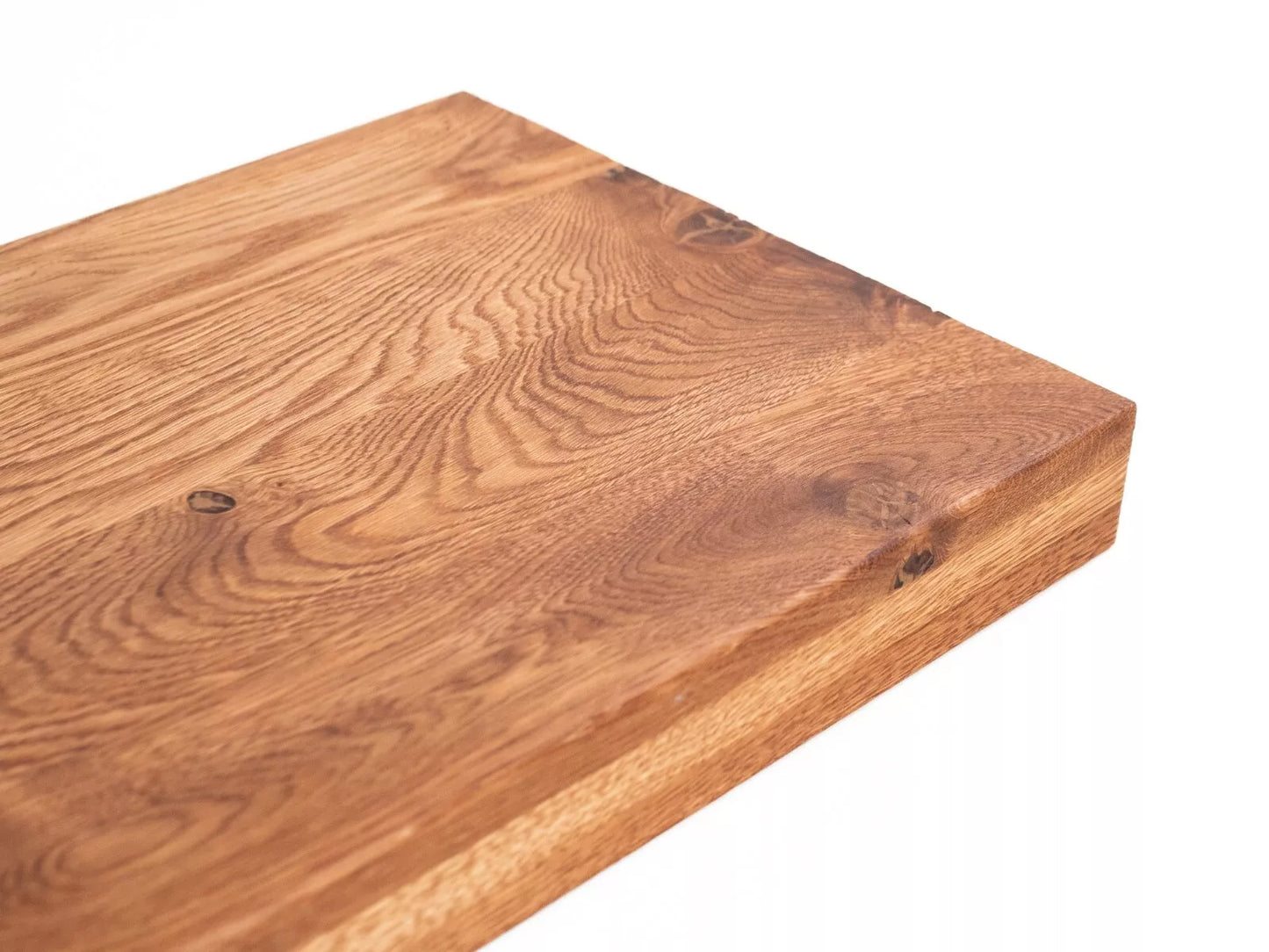 Shelf Stair tread Riser Windowsill Oak Rustic, full stave lamellas, 52 mm, 3-layer, Natural oil