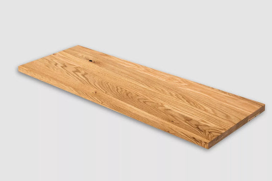 Tablette Marche d'escalier Contremarche Appui de fenêtre Chêne rustique, lamelles entières, 16 mm, laqué mat