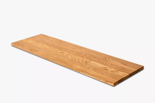 Shelf Stair tread Riser Windowsill Oak A/B, full stave lamellas, 16 mm, Natural oil