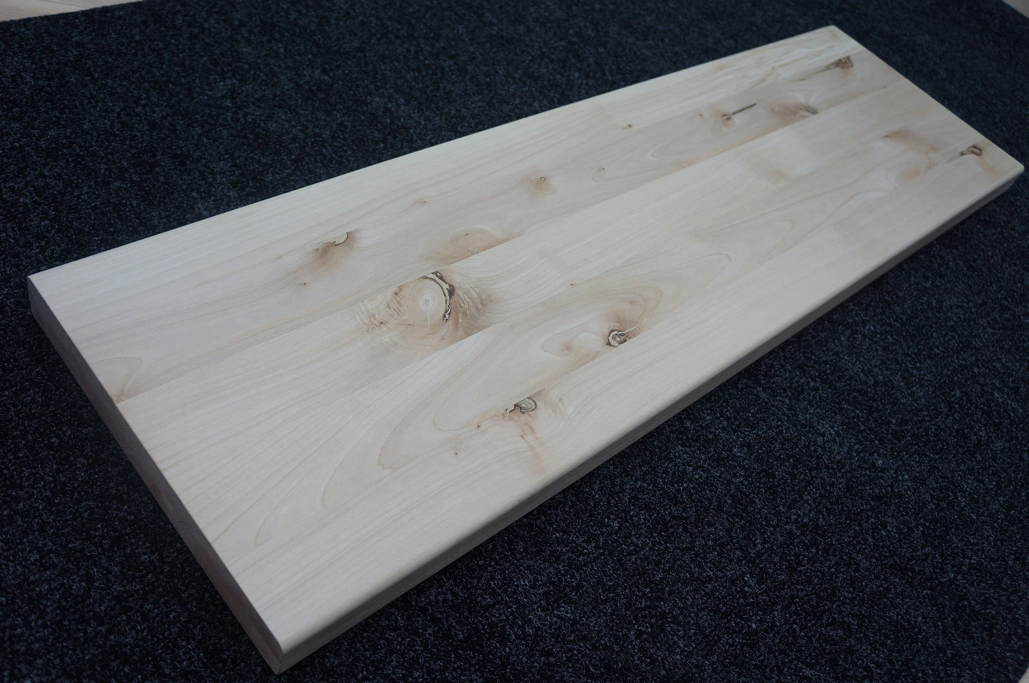 Shelf Stair tread Riser Windowsill Maple Rustic, full stave lamellas, 40 mm, 2-layer, Unfinished