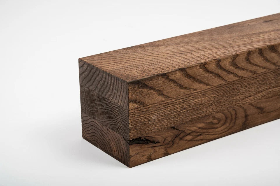 Glulam oak beam Rustic 160x160 mm walnut oil, square timber, solid wood