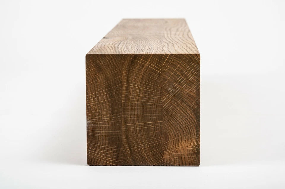 Glulam oak beam Rustic 160x160 mm antique oil, square timber, solid wood