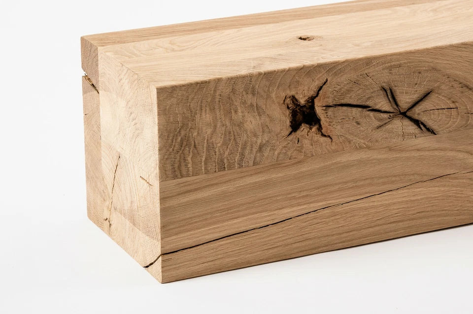 Glulam oak beam Rustic 160x160 mm untreated, square timber, solid wood