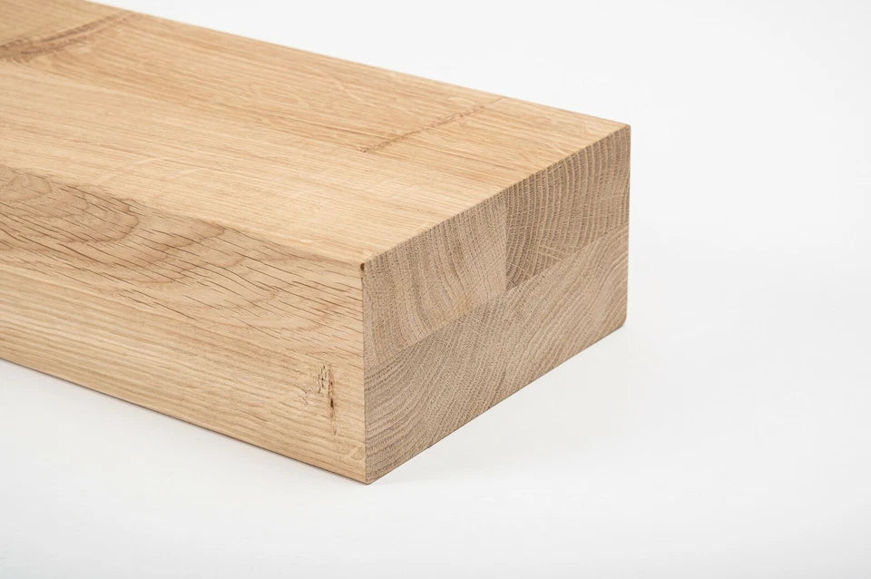 Glulam oak beam Rustic 80x160 mm untreated, square timber, solid wood