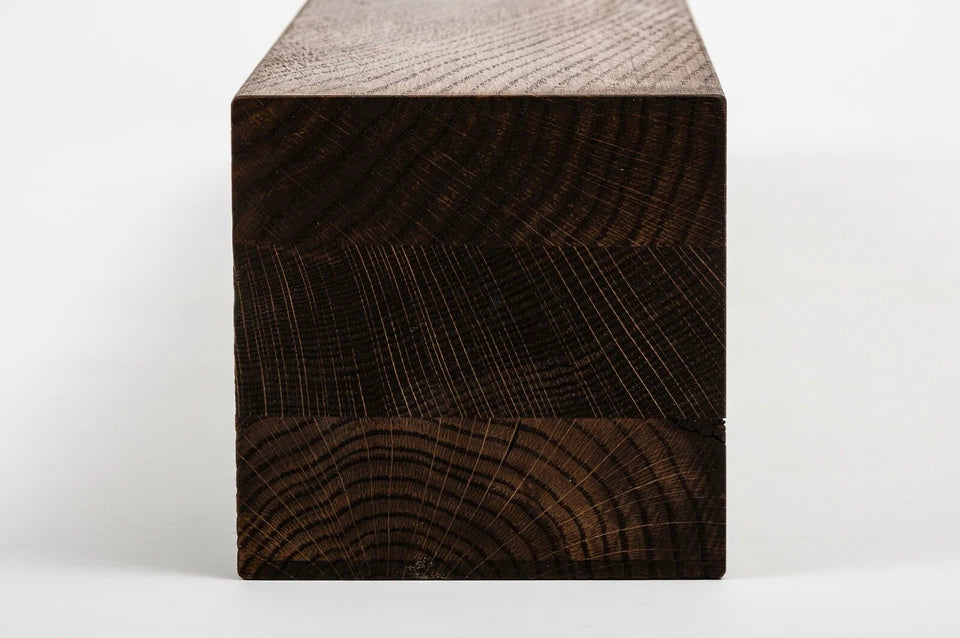 Glulam oak beam Rustic 160x160 mm walnut oil, square timber, solid wood