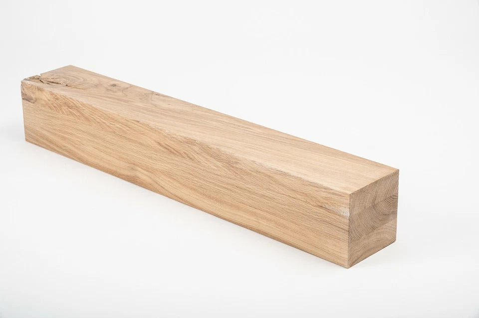 Glulam oak beam Rustic 120x120 mm white oil, square timber, solid wood