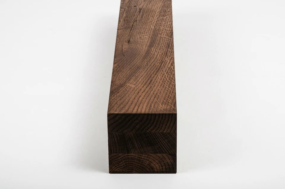 Glulam oak beam Rustic 160x160 mm walnut oil, square timber, solid wood