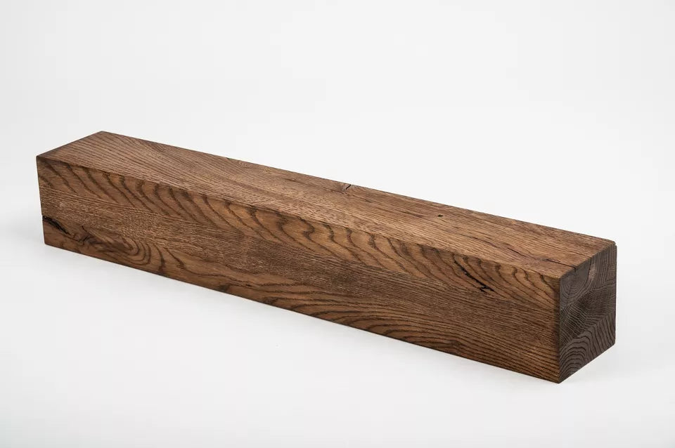 Glulam oak beam Rustic 120x120 mm walnut oil, square timber, solid wood