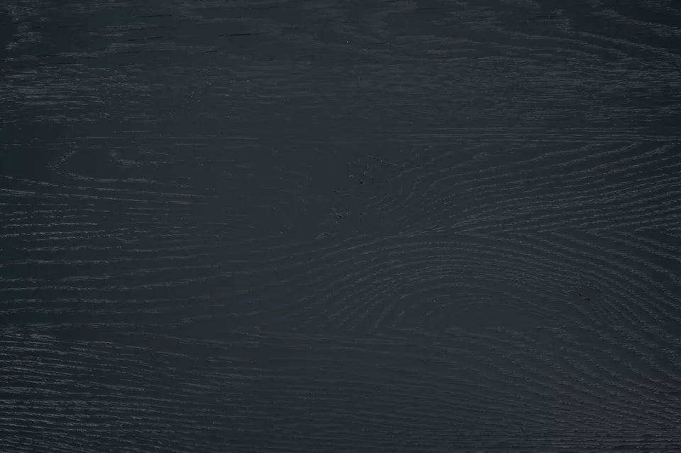 Stair tread Windowsill with overhang Oak Rustic, full stave lamellas, 16 mm, Brushed, Anthracite gray lacquered (RAL7016)