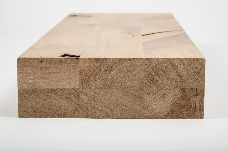 Glulam oak beam Rustic 80x240 mm untreated, square timber, solid wood