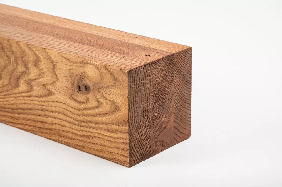 Glulam oak beam Rustic 80x80 mm cherry oil, square timber, solid wood
