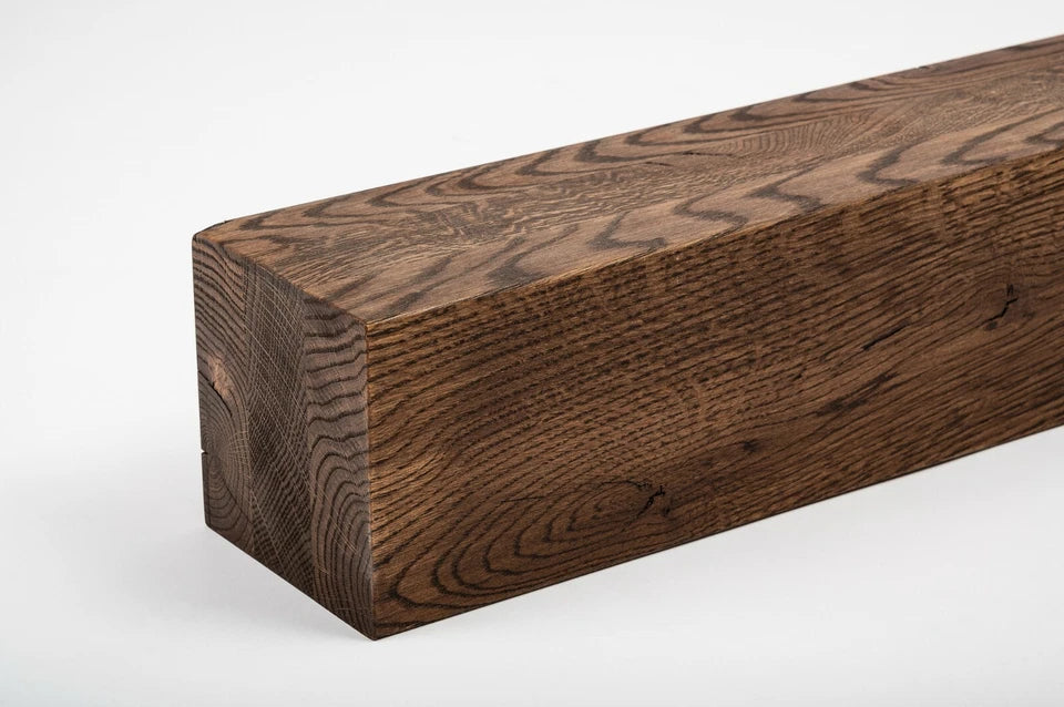 Glulam oak beam Rustic 80x80 mm walnut oil, square timber, solid wood