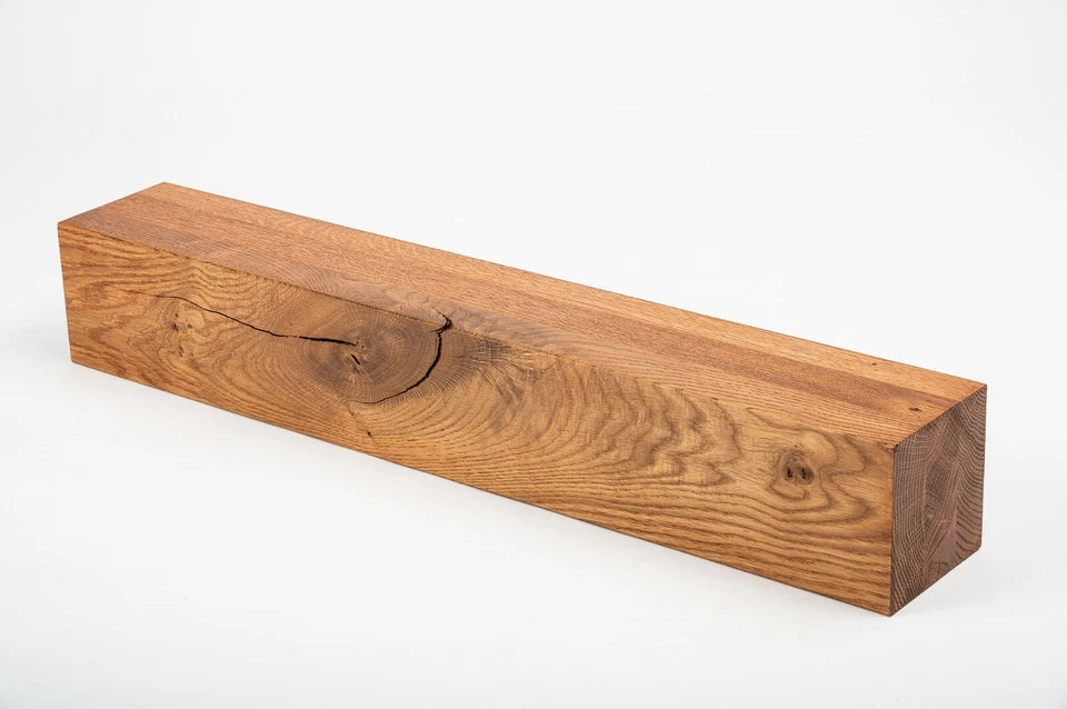 Glulam oak beam Rustic 120x120 mm cherry oil, square timber, solid wood