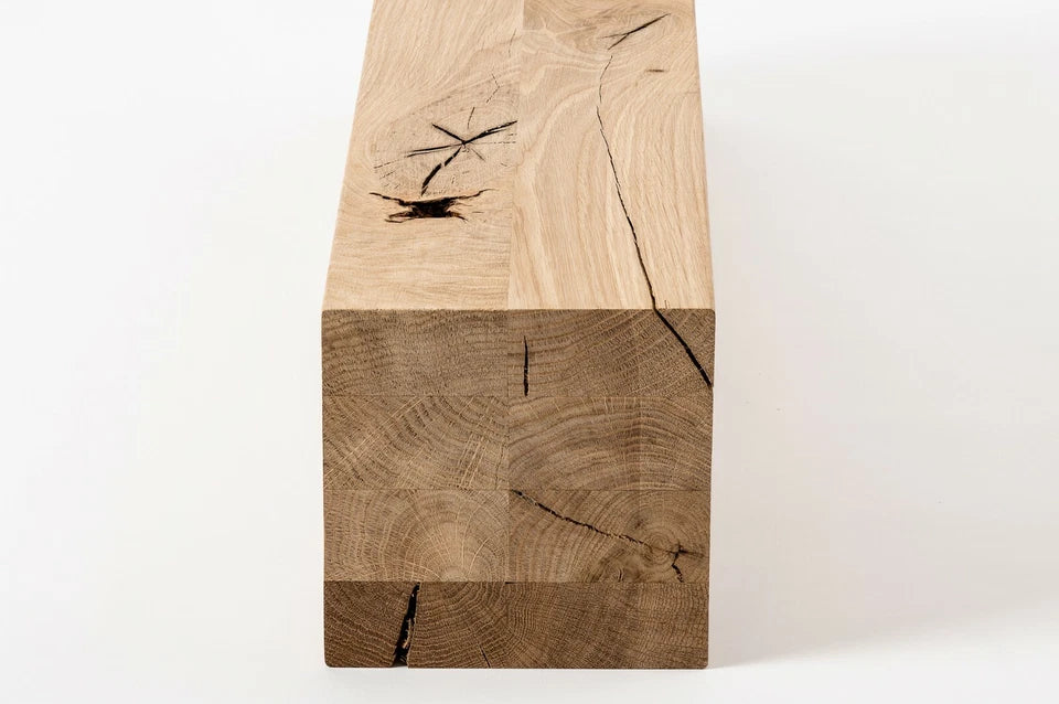 Glulam oak beam Rustic 160x160 mm untreated, square timber, solid wood