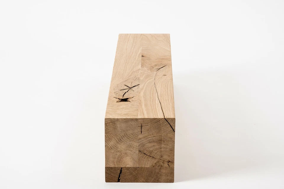 Glulam oak beam Rustic 160x160 mm untreated, square timber, solid wood