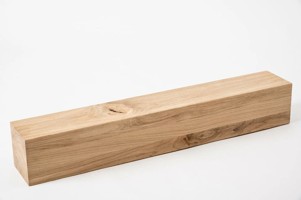 Glulam oak beam Rustic 120x120 mm untreated, square timber, solid wood