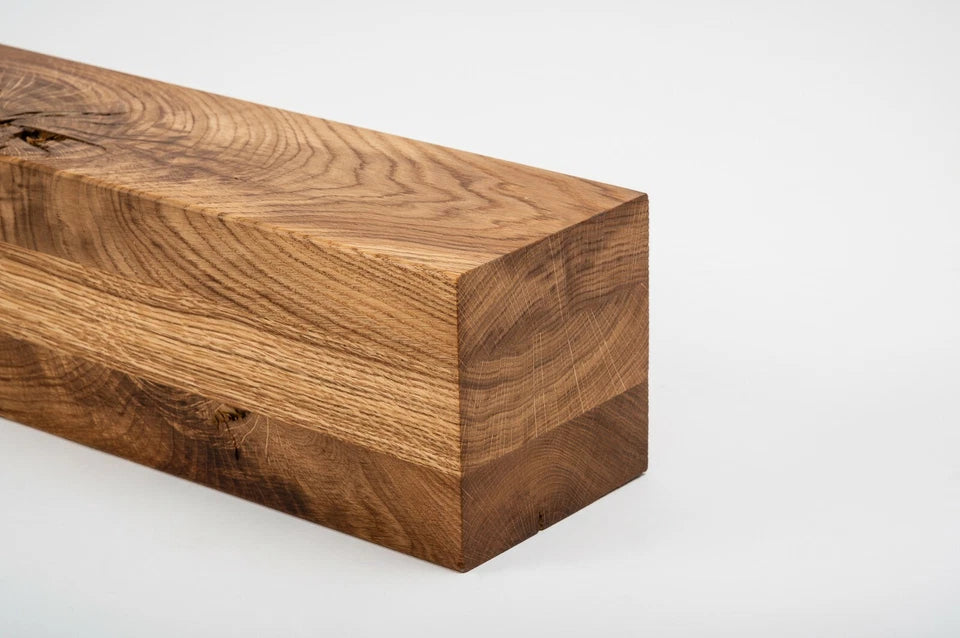 Glulam oak beam Rustic 120x120 mm natural oil, square timber, solid wood