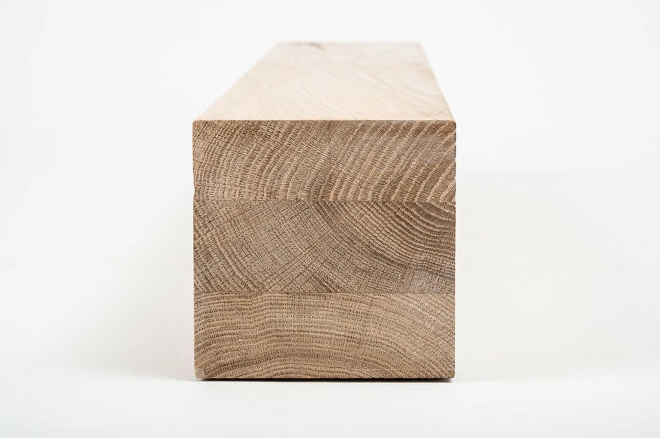 Glulam oak beam Rustic 160x160 mm white oil, square timber, solid wood