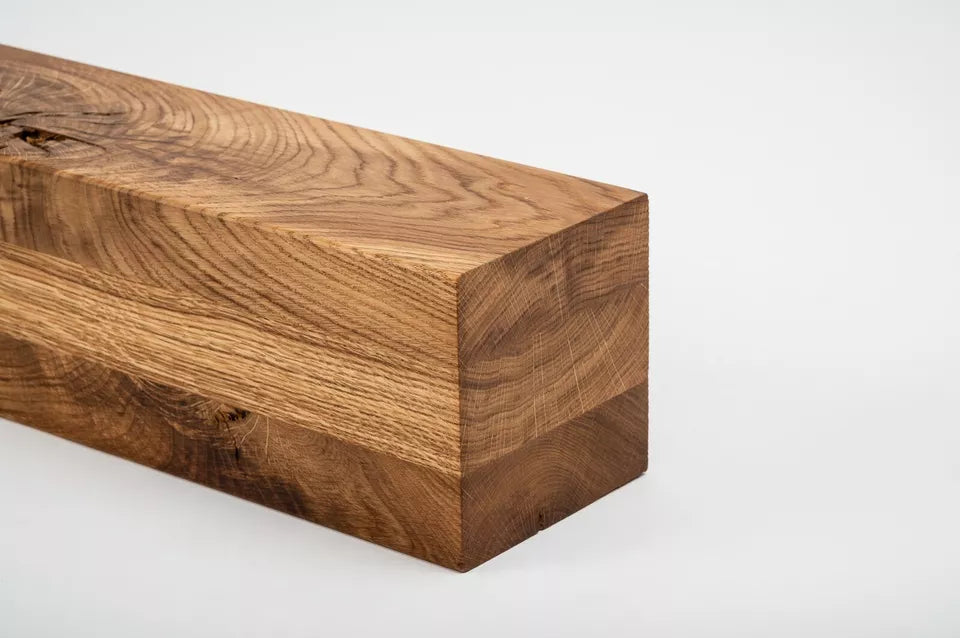 Glulam oak beam Rustic 80x80 mm natural oil, square timber, solid wood