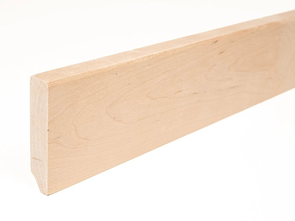 Solid Skirting Board Birch A/B 24x100mm unfinished 2000 mm with radius 5mm