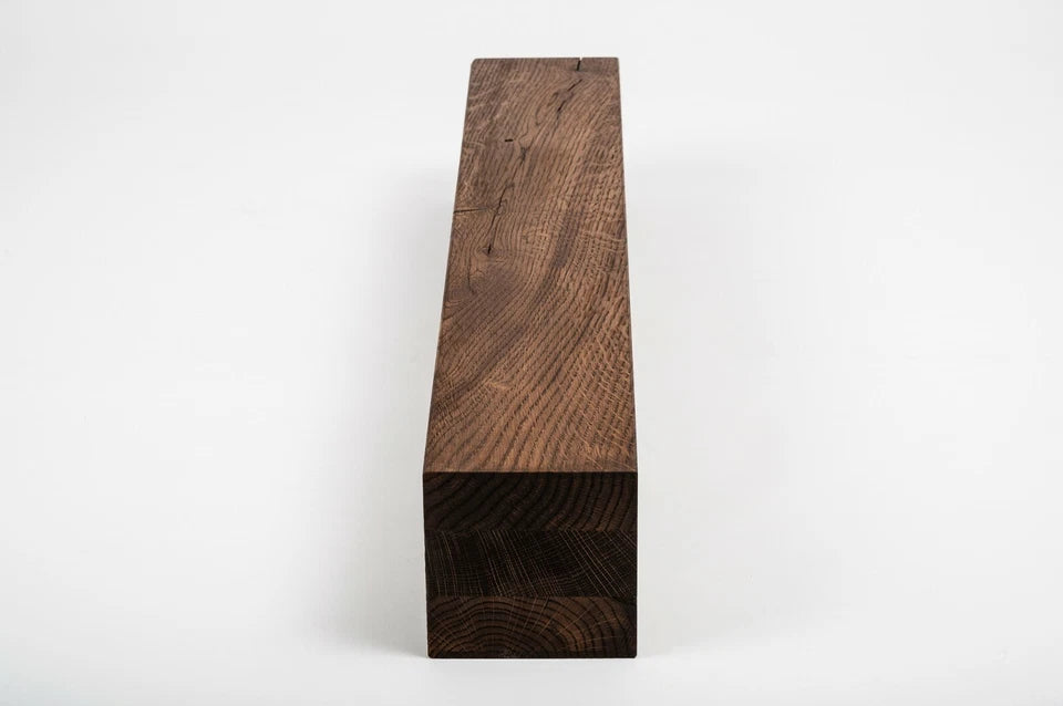 Glulam oak beam Rustic 160x160 mm walnut oil, square timber, solid wood