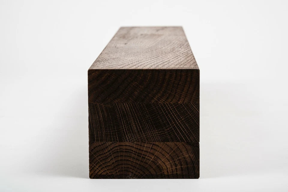 Glulam oak beam Rustic 120x120 mm walnut oil, square timber, solid wood