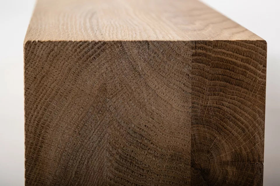 Glulam oak beam Rustic 80x80 mm Hard wax oil Natural white, square timber, solid wood