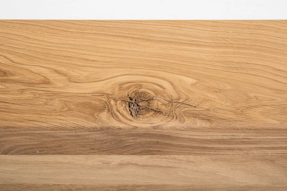 Glulam oak beam Rustic 120x120 mm Hard wax oil Natural white, square timber, solid wood