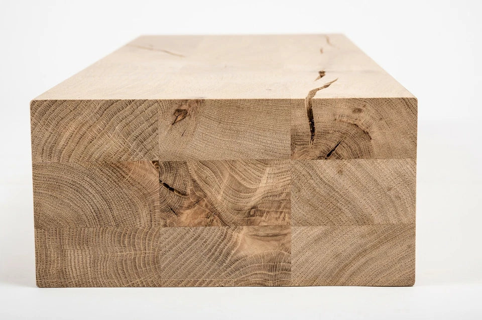Glulam oak beam Rustic 120x240 mm untreated, square timber, solid wood