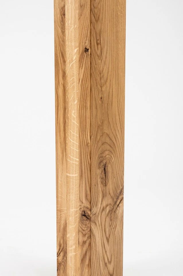 Glulam oak beam Rustic 80x80 mm hard wax oil natural (colourless), square timber, solid wood