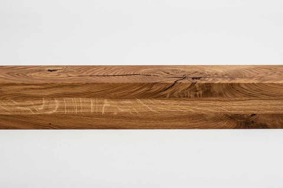Glulam oak beam Rustic 120x120 mm natural oil, square timber, solid wood
