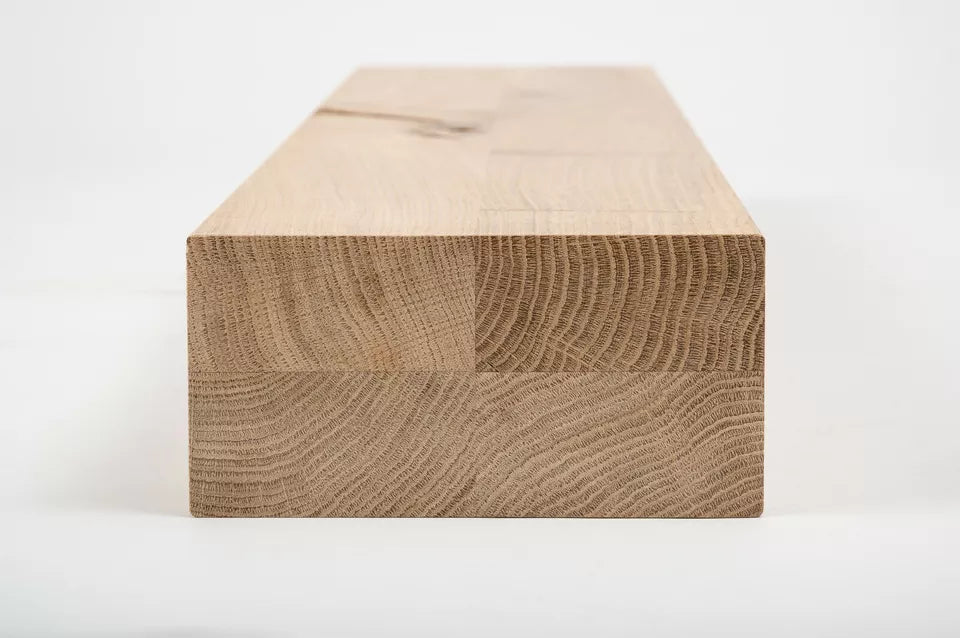 Glulam oak beam Rustic 80x160 mm untreated, square timber, solid wood