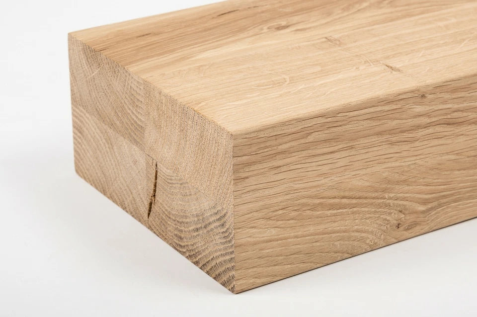 Glulam oak beam Rustic 80x160 mm untreated, square timber, solid wood