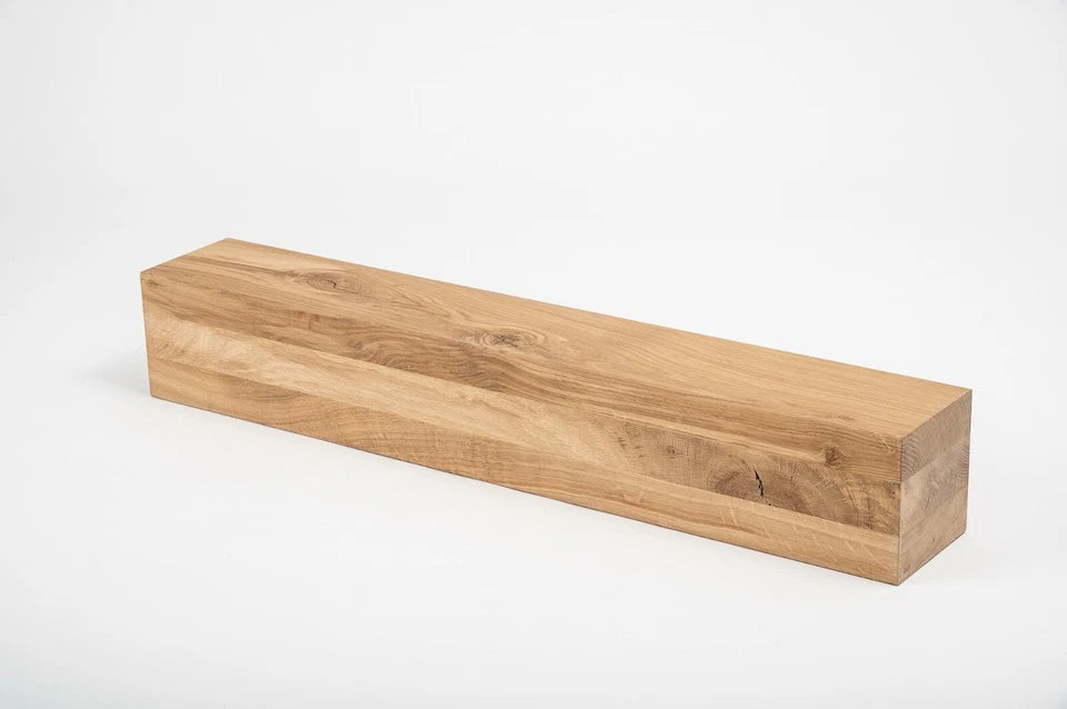 Glulam oak beam Rustic 120x120 mm Hard wax oil Natural white, square timber, solid wood