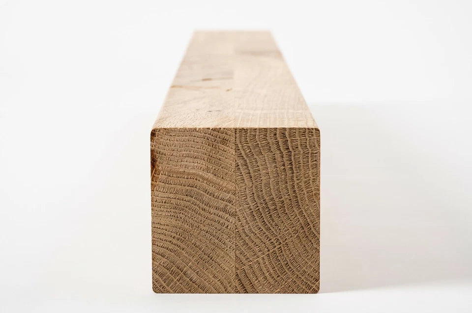 Glulam oak beam Rustic 80x80 mm untreated, square timber, solid wood