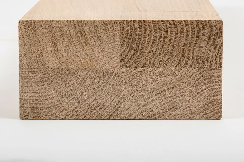 Glulam oak beam Rustic 80x160 mm untreated, square timber, solid wood