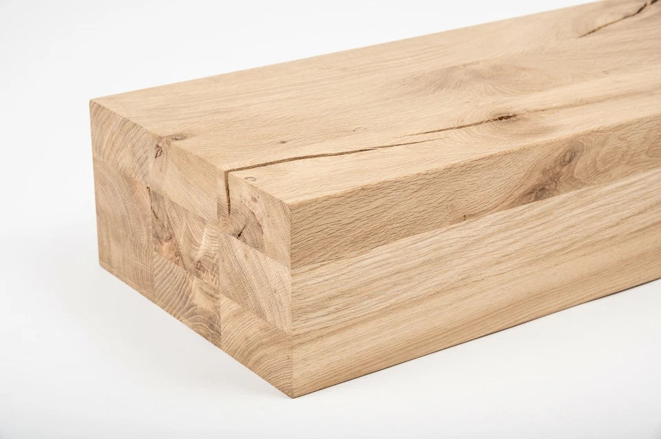 Glulam oak beam Rustic 120x240 mm untreated, square timber, solid wood
