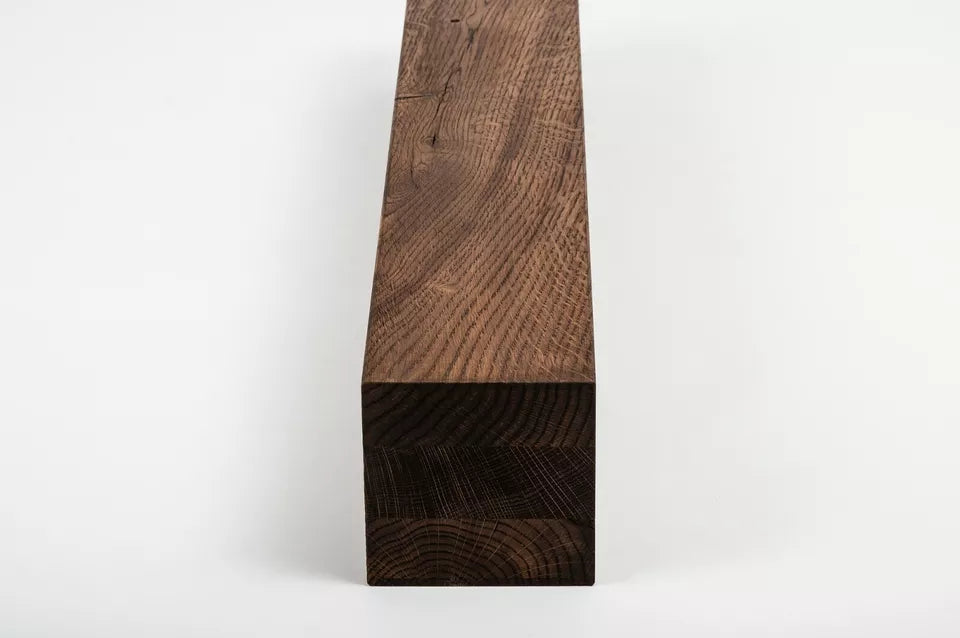 Glulam oak beam Rustic 120x120 mm walnut oil, square timber, solid wood