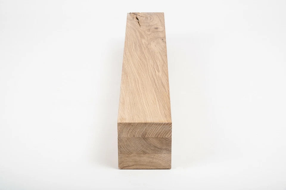 Glulam oak beam Rustic 160x160 mm white oil, square timber, solid wood