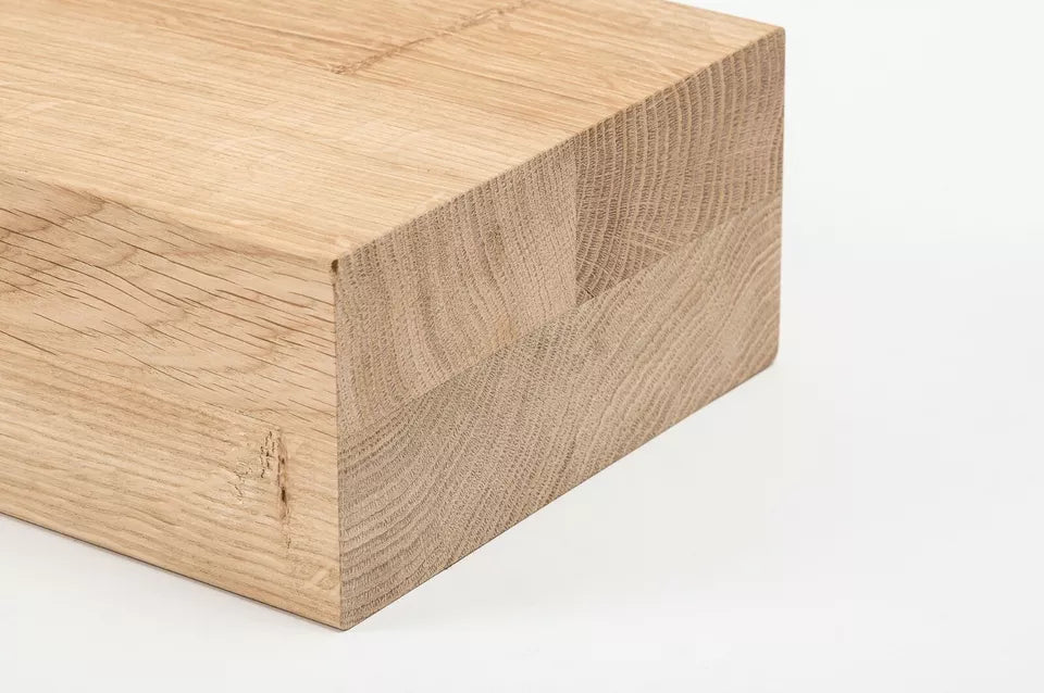Glulam oak beam Rustic 80x160 mm untreated, square timber, solid wood